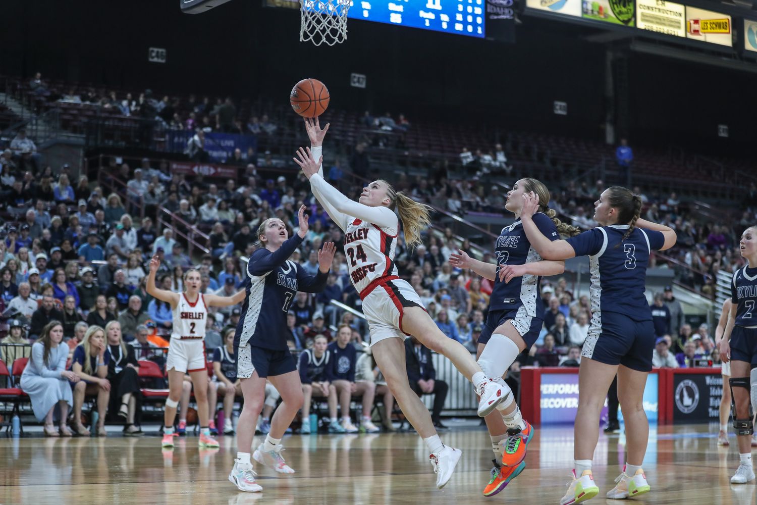 shelley skyline idaho girls basketball state championship 2024 Orr4